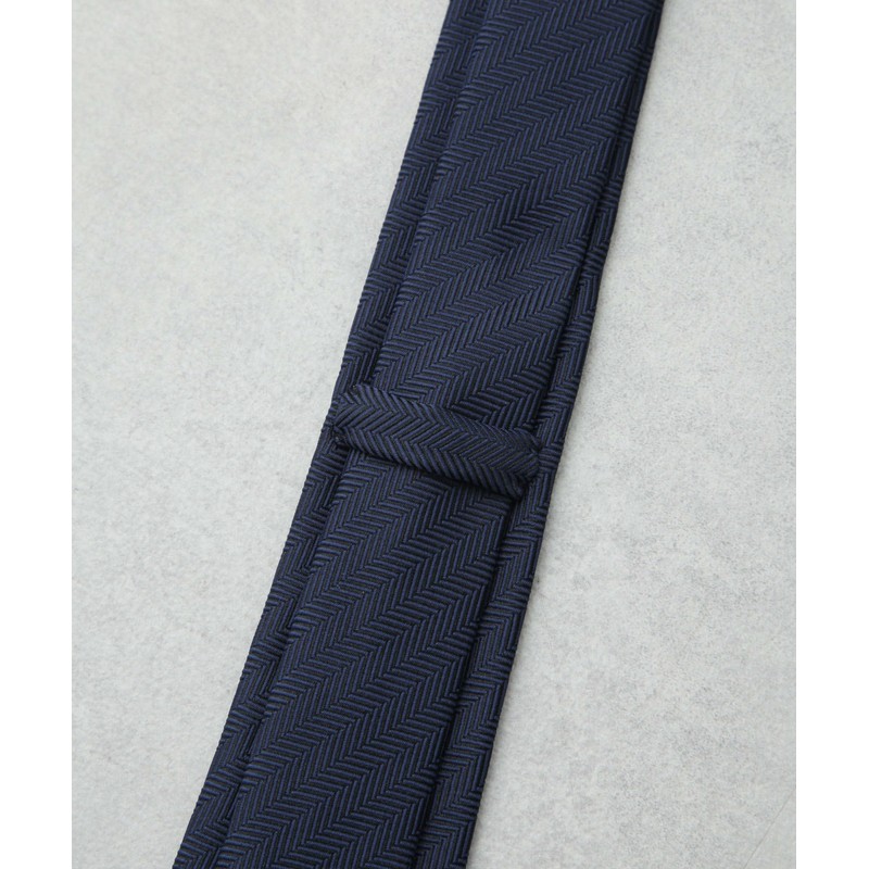 Nano Universe 668-5142203 Men's Washable Herringbone Solid Necktie, 103 Bordeaux