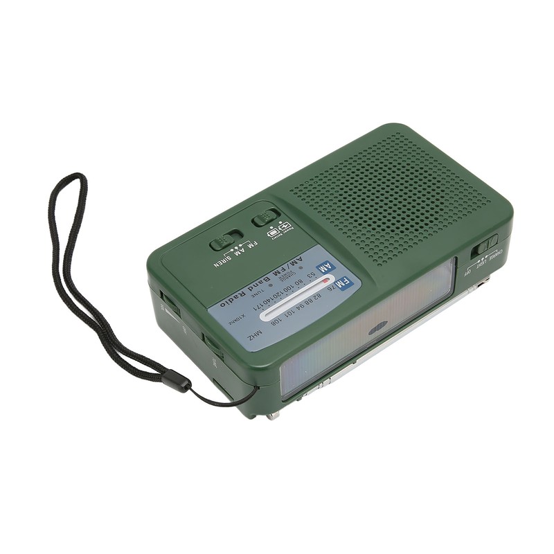 Solar Hand Crank Radio Multifunction Portable Rechargeable Emergency Radio with