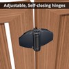 D&D Technologies TCHD2L2S3BTS TruClose Heavy Duty Gate Hinges, for Self