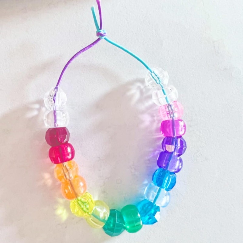 1mm x 100 M/328 Feet Rainbow Elastic String for Bracelet,