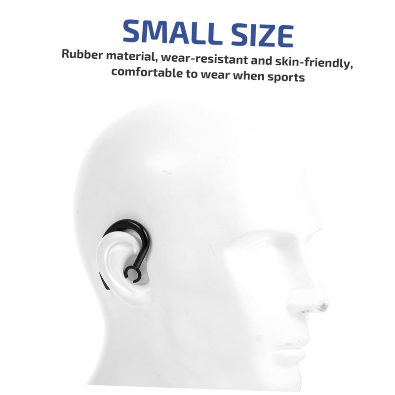 SEWACC 2pcs Rubber Ear Hooks for Sports Earbuds Slip Ear