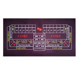 BALIKEN Tabletop Casino Felt 36"x72" for Craps Casino Table Top Felt Layout Mat