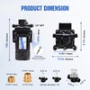 DC HOUSE Brushless 110V Water Pressure Transfer Pump 6.0 GPM