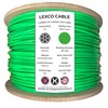 Lexco Cable 3327316CCNG 250' Spool of 3/16" Neon Green PVC