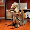 HEINBOW Steampunk Dragon Wine Bottle Wine Holder Statue with Two