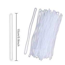 120 Pcs Plastic Travel Luggage Loops Luggage Bag ID Tag String Loop Tied to Luggage Rack Luggage Tags Clothes Bags