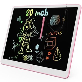 KOKODI - Tableta de escritura LCD, tablero de garabatos para niños pequeños de 20 pulgadas, colorida, pizarra de dibujo, pizarrón electrónico reutiliz