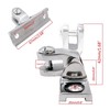 HAIWEN Pair of Stainless Steel 316 Swivel Bimini Top Deck