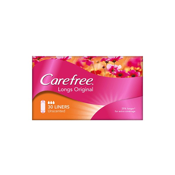 Carefree Longs Original Liners 30 - Unscented