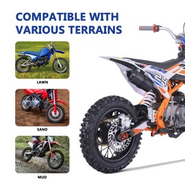 RUIQIMOTO 3.00-14 90/100-14 Dirt Bike Rear Rim Wheel Tire With 15mm Bearing for 125cc 140cc 150cc 160cc Kayo TT140 TTR125 RM80 RM85 KLX140R DB17 DB27 X-Motos Apollo RFZ DB-X18 SSR SR150 Baja Pit Bike