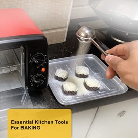 Powder Sugar Sifter - Spice Duster Wand | Flour and Spices Pick Up and Dust Sifter Baking Supplies with One-Hand for Baking,