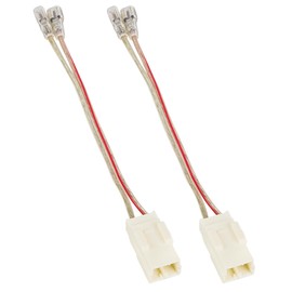 RED WOLF Door Speaker Wiring Harness Adapter 2 PCS Replacement for 2002-2019 Jeep Wrangler JK, Chrysler, Dodge Vehicles Install Aftermarket Front Rear Door Speaker Wire Cable Plug Connector