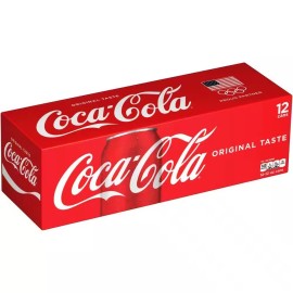 Coca-Cola 12 Pack Coca-Cola Fridge Pack Cans, Original Taste, 12 fl oz Each - Fresh Drinks