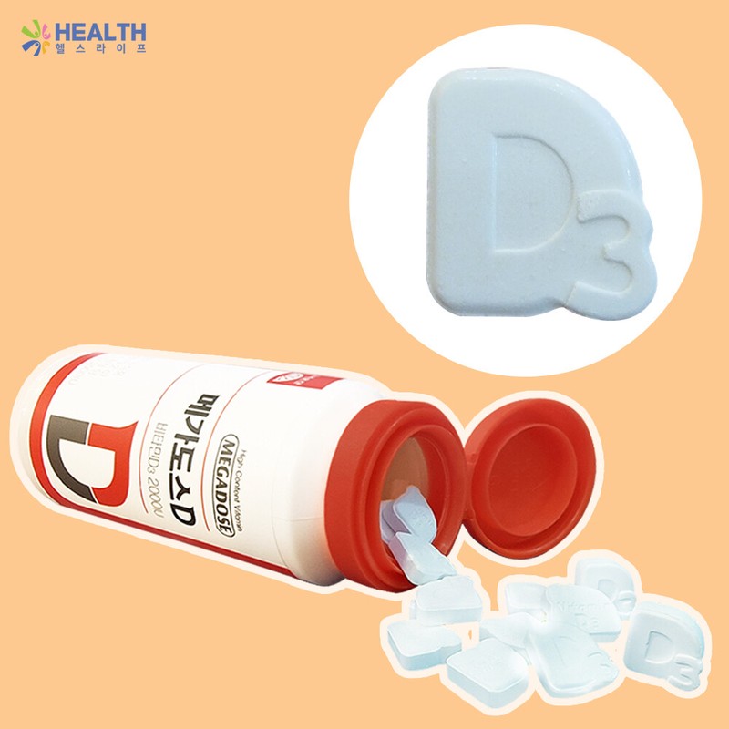 Korea Eundan Megadose D Vitamin D3 2000IU Chewable 90 tablets