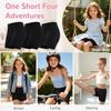 Hoseay Pantaloncini Ciclista Ragazze Confezione da 3 Cotone 14-16, Nero