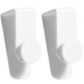 Audiofan Door Hook Plastic Bag Hook Door Thickness 0.5 - 1.0 inches (13 - 26 mm) Kitchen Product Size 7.4 x 2.7 x 3.0 cm Set of 2 White