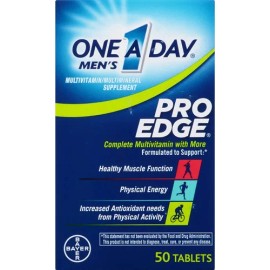One A Day Vitaminas Men Hombre Pro Edge 50 Tabletas Sabor Sin Sabor