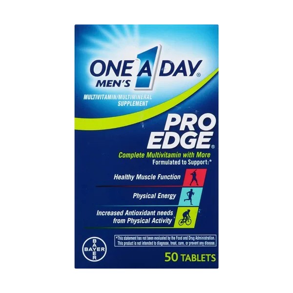 One A Day Vitaminas Men Hombre Pro Edge 50 Tabletas