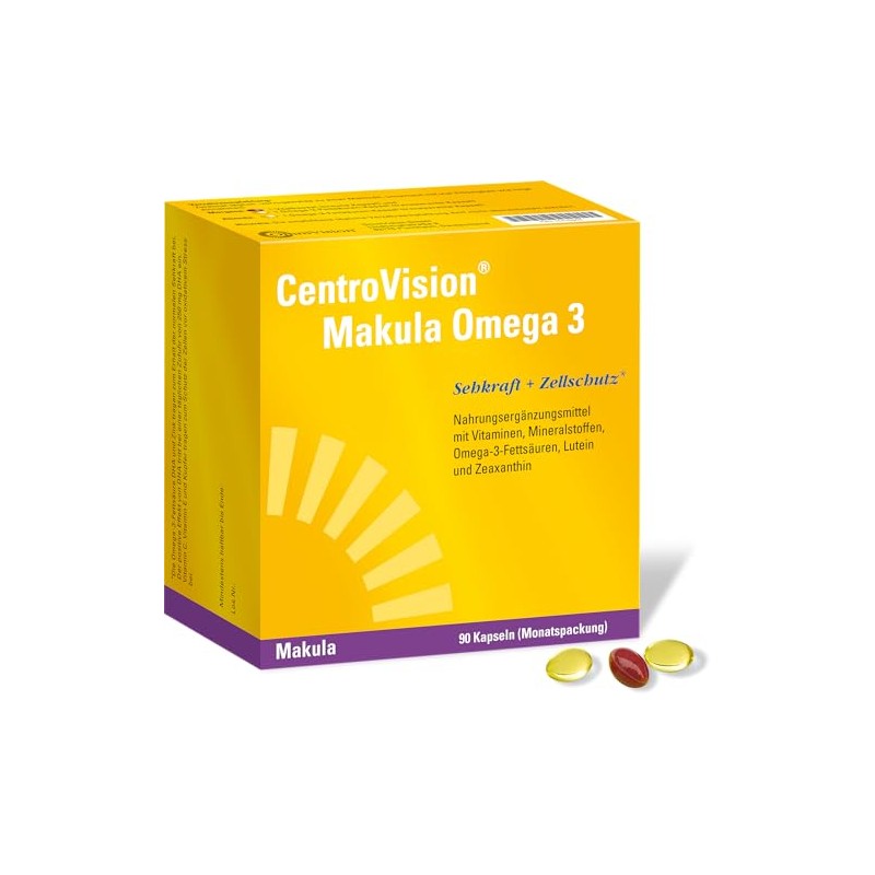 CentroVision Macula Omega-3 Capsules, Pack of 90