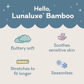Little Sleepies - Pijama para bebés y niñas, viscosa de bambú, pijama de bebé, pijama cómodo para dormir, pijama para niños pequeños, cierre de 2 vías, Galletas azules y leche, Prematuro