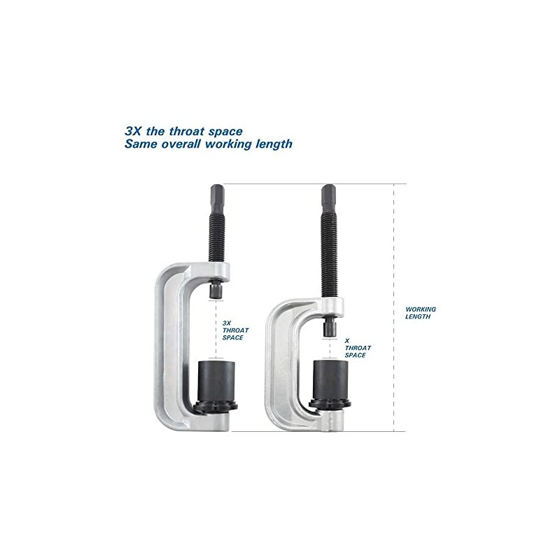Astro Pneumatic Tool 78100 Goliath Ball Joint XL C-Frame Press