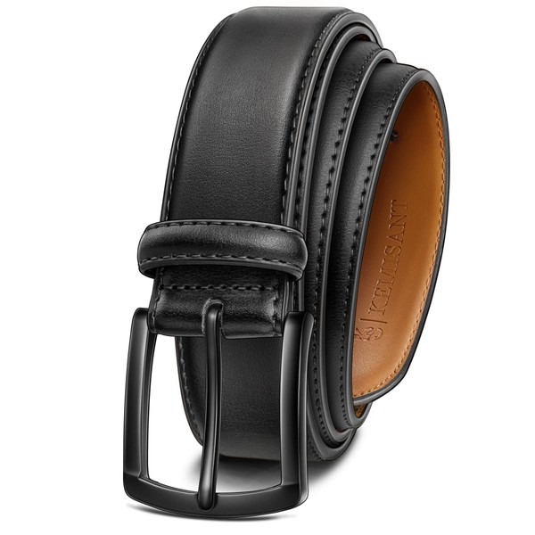 KEMISANT Men Belt-Genuine Leather Belt for Men Dress Casual Golf