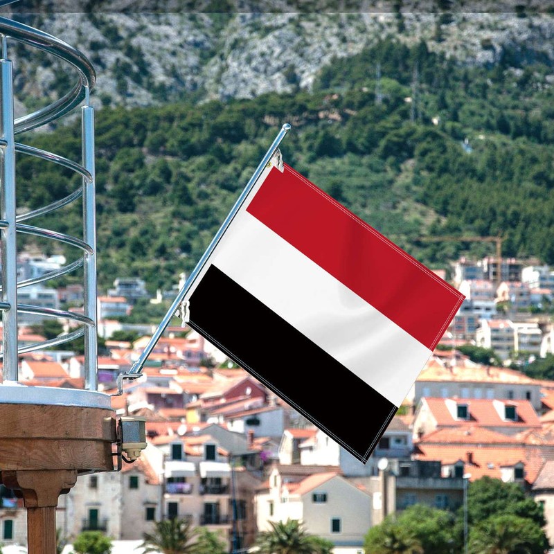 2×3 FT Yemen Flag,Medium 60×90 CM Yemeni Outdoor Banner,100D Decor,Doube