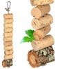Necklace for nibbling made of natural cork, nibble chain made