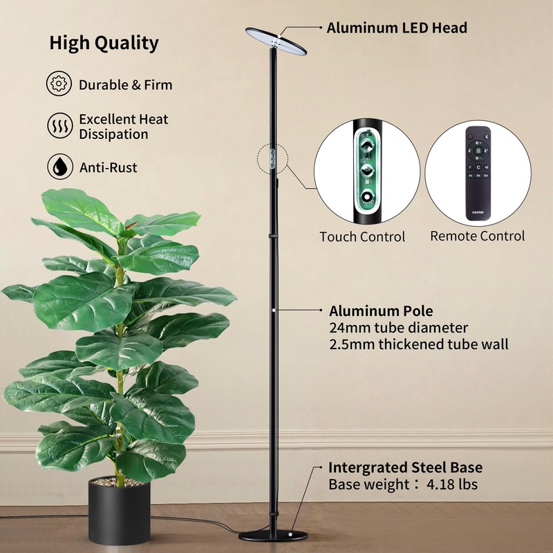 chiphy Grow Lights, Full Spectrum LED Plant Light for Indoor