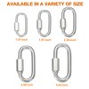 sourcing map Quick Links M5 3.54 Inch Stainless Steel Chain