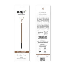 Avyya Hand Rolled Incense Sticks(30Total), Charcoal-Free, Recycled Flowers – Perfect for Positivity, Aromatherapy, Healing, Yoga, Meditation, Relaxation and Spiritual Vibe. (30, Bakhoor)
