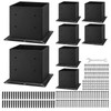 VEVOR 4x4 Post Base 8 Pcs, Inner Size 3.6x3.6 inch