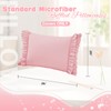 RUDONG M Ruffled Pillow Cases Set of 2, Standard Microfiber
