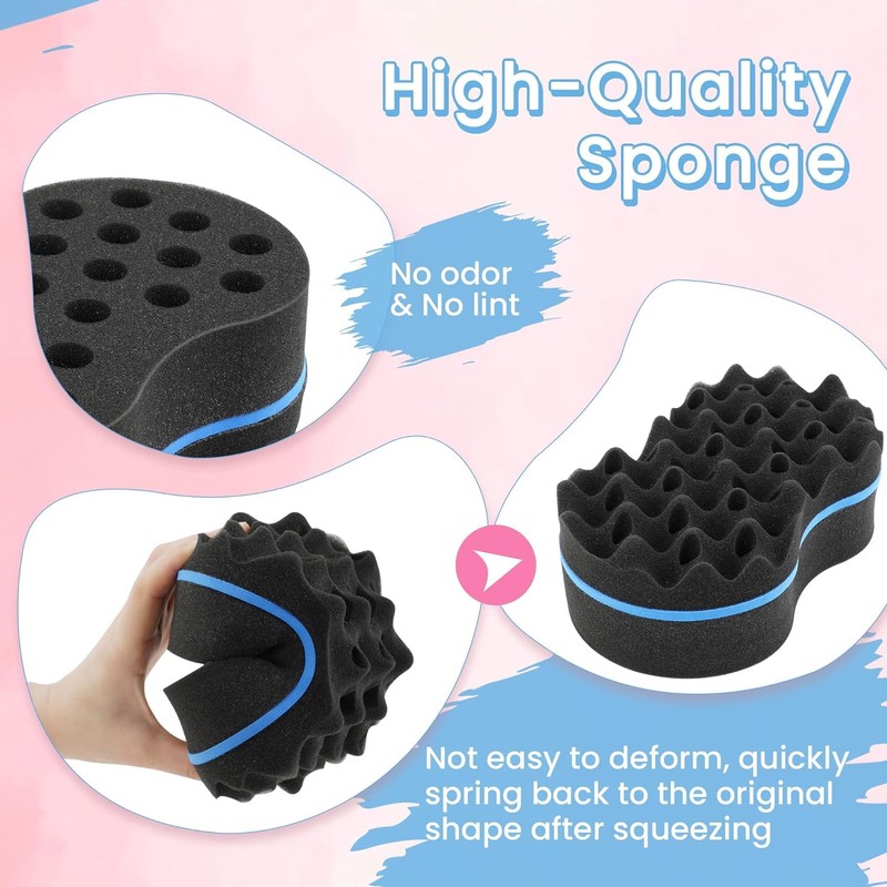 Beauty7 Twist Afro Hair Wide Tooth Hair Brush Double Sided