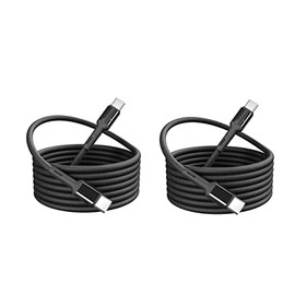 ExtremeCases Compatible for Blu View 2 B131DL B130DL 2X 4FT USB C to C Fabric Charging Cable (C to C Cable)