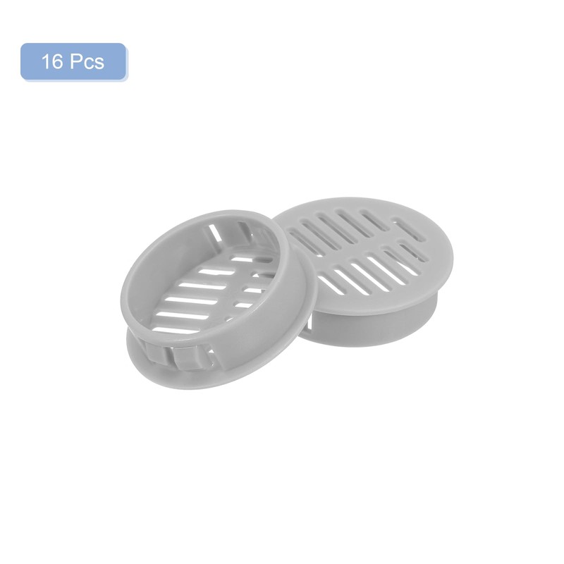 sourcing map 16Pcs 35mm/1.38" Circular Soffit Air Vents, Plastic Soffit