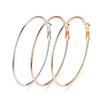14K Gold Plated Hoops Earrings for Women Large Open Dainty