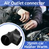 WZYTEU Auxiliary Heater Accessories Diameter 75 mm, Type T Three-Way