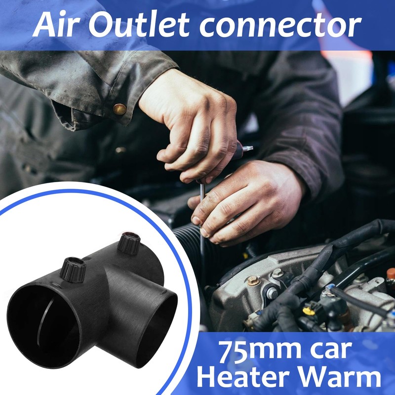 WZYTEU Auxiliary Heater Accessories Diameter 75 mm, Type T Three-Way