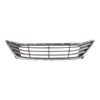 Lower Grille Chrome & Black Compatible with 2014-2016 Hyundai Elantra