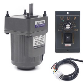 XUANIIIL AC Gear Motor Reducer, 110V 25W 10K Electric Single-Phase Gear Motor Reversible Motor with Variable Speed Adjustable Controller Governor Geared Motor 135 RPM