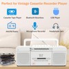 Cassette Player Boombox, Portable AM/FM Radio Stereo with Bluetooth, USB,