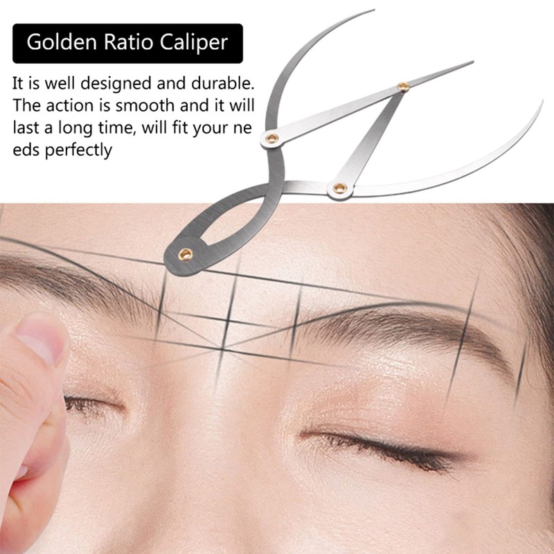 Tsudoku Mean Calipers Golden Ratio Calipers Stainless Steel Eyebrow Ruler
