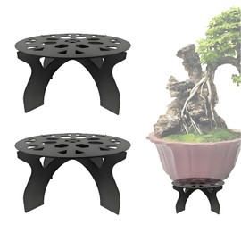 Griplier 2 Pack Metal Plant Stand for Indoor and Outdoor Use – 220LB load Capacity Small Plant Rack,Thickened Steel Plate, Storage Shelf, Rustproof Potted Plant Holder