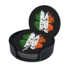 St Patricks Day Irish Shamrock Coasters for Drinks with Holder