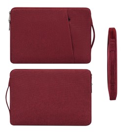 Laptop Sleeve 17 17.3 Inch for HP Pavilion 17/ Envy 17/ Dell Inspiron XPS/Lenovo IdeaPad ThinkPad/LG Gram/MSI/ASUS ACR Notebook/Razer Blade Pro 17 Computer Bag, Wine Red