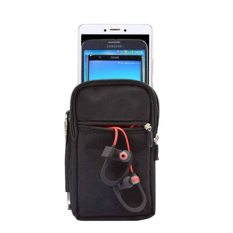 DFVmobile - Multi-functional vertical stripes pouch 4 bag case zip