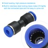 PATIKIL 4mm Push to Connect Fittings, 5Pcs Plastic Air Line