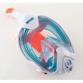 Seac Magica Snorkel Mask Full Face Mask Anti-Fog System with a Soft Mask Body, Dry Top Snorkel with Outlet Valve