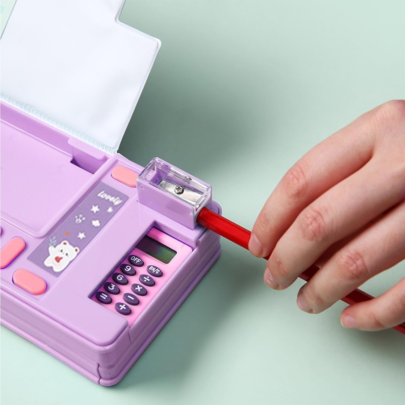 Pop Up Multifunction Pencil Case, Cute Cartoon Pen Box Organizer